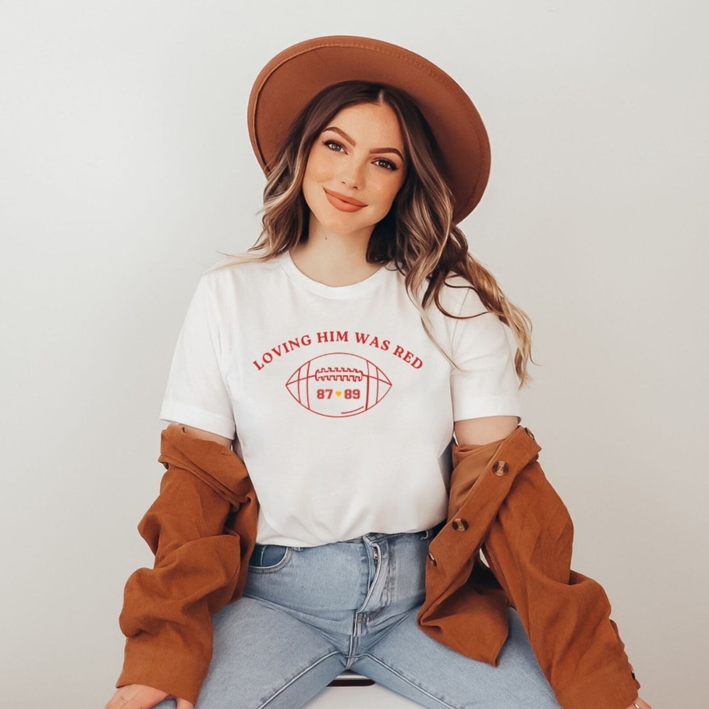 Loving Him Was Red Travis Kelce Eras Tour Swiftie Shirt